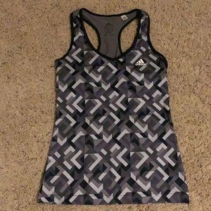Adidas Climalite Geometric Patterned Athletic Tank
